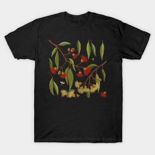 Australian Gum Blossoms and Bees T-Shirt